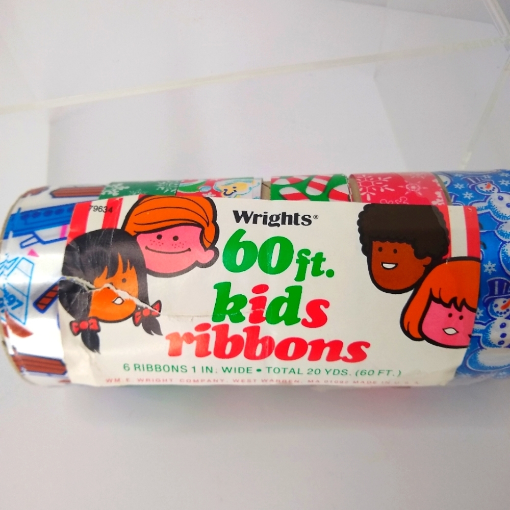 Vintage Christmas Wrapping Ribbon HTF